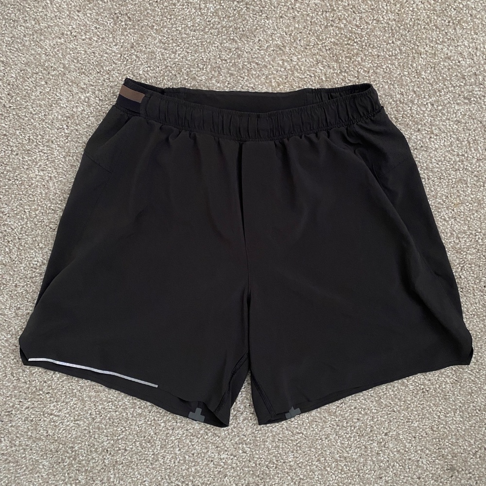 Lululemon Men’s Surge Shorts 6” Lined Size M Black M7A99S - Picture 4 of 7